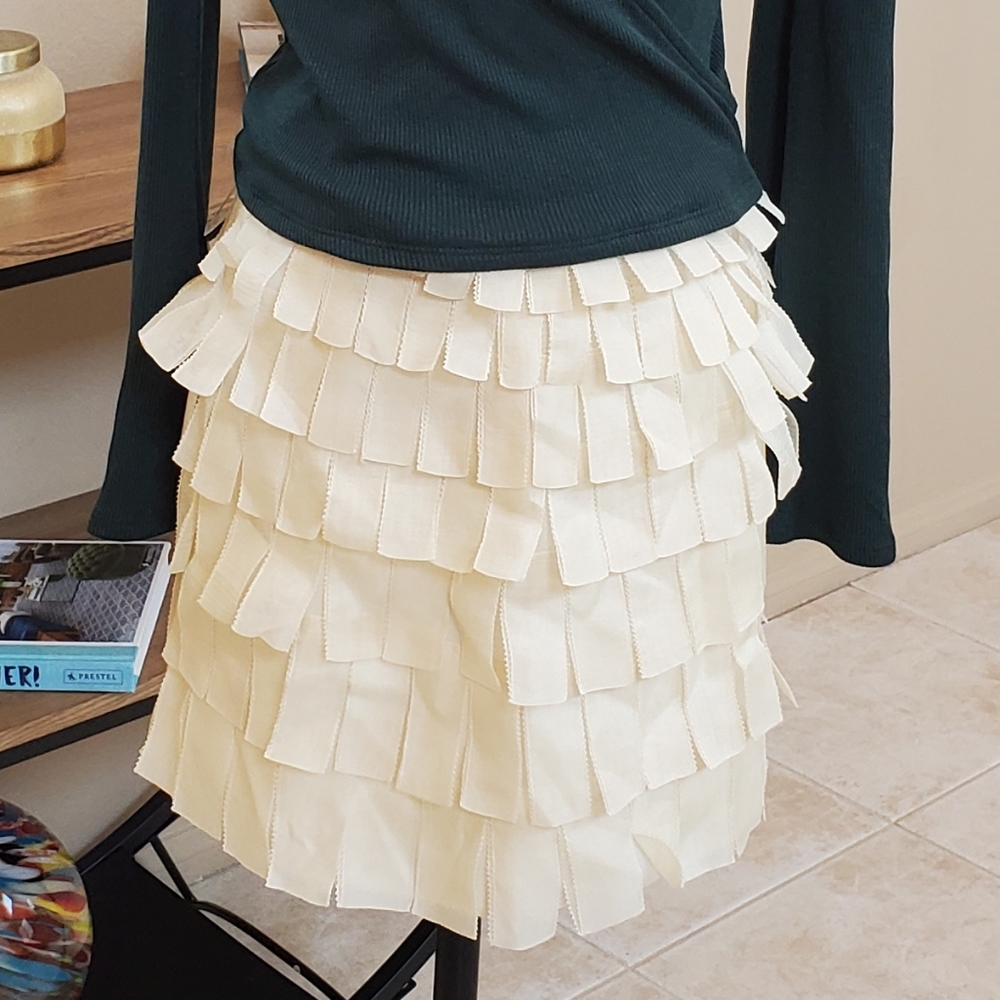 J. Crew silk paneled skirt